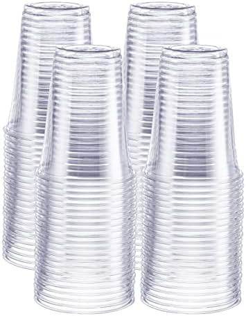  [100 Pack - 16 Oz.] Crystal Clear PET Plastic Cups