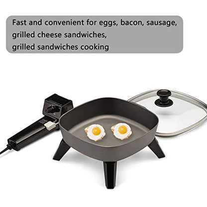  Small Electric Skillet - With Temperature Control Serves 1 To 2 People (6 Inch)