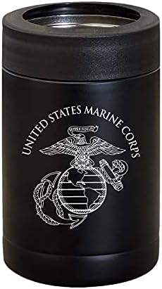  Ne Corps 4 In 1 Insulated Can Cooler, Stainless Steel Double-Walled Insulator For 12 Oz Standard Or Skinny Slim Cans, 12 Oz Beer Bottles & Mixed Drinks – Gifts For Marines