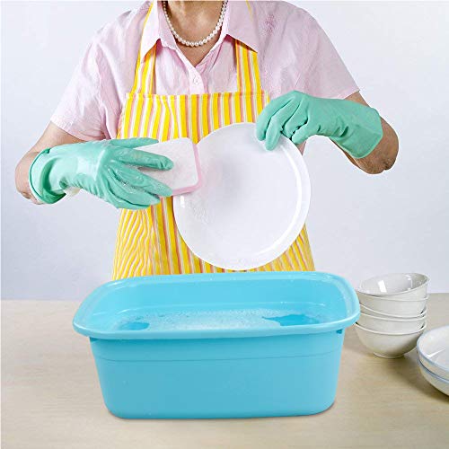 14 Quart Dish Basin Pan, 4-Pack Wash Tub Basin, 15.16" X 12" X 5.7"