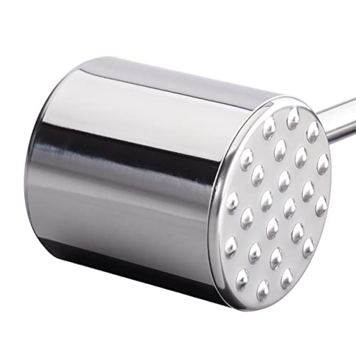 Professional Double-Sided Stainless Steel Meat Tenderiser, 28 Cm Long, Silver
