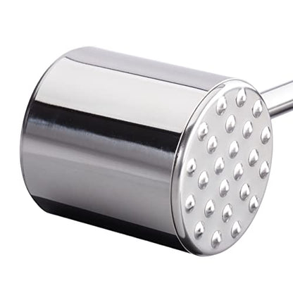  Professional Double-Sided Stainless Steel Meat Tenderiser, 28 Cm Long, Silver