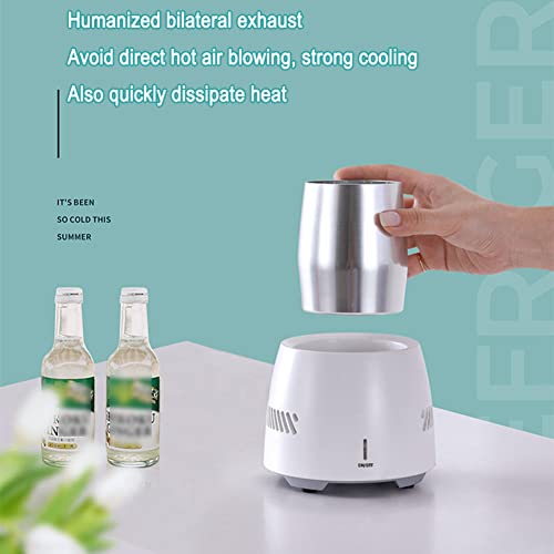  COOKOE Quick Cooling Coaster，Electric Cooling Cup,Drink Chiller,Portable Instant Cooling Cup USB Smart Electric Drink Cooler Cup Convenient Cooling Freezer For Home Kitchen Outdoor Coolers