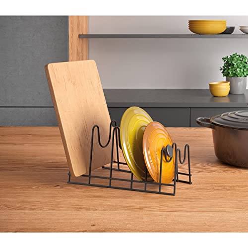  Metaltex Lid And Chopping Board Holder, Black, 28x16x14cm