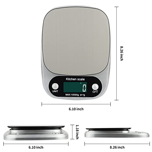  Jze Precision Digital Kitchen Food Scale-Accurately Weigh In Grams And Ounces For Portion Control And Weight Loss-Essential Tool For Home Cooking And Baking-Easy-to-Read LCD Display-Durable Design