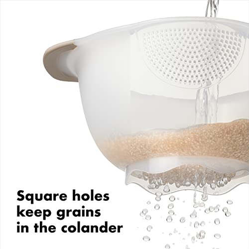 OXO Good Grips Rice & Small Grains Washing Colander, 15.4 X 23.3 X 13.9 Cm