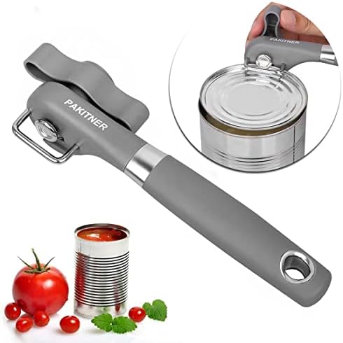  - Safe Cut Can Opener, Smooth Edge Can Opener - Can Opener Handheld, Manual Can Opener, Ergonomic Smooth Edge, Food Grade Stainless Steel Cutting Can Opener For Kitchen & Restaurant