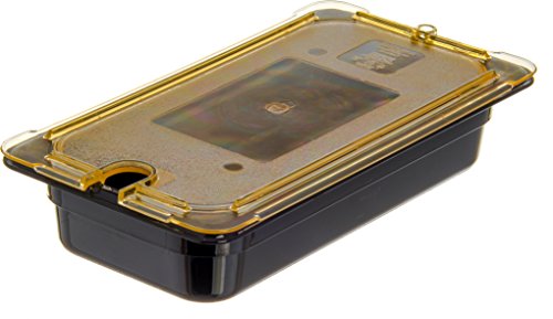  Carlisle FoodService Products 3086003 StorPlus High Heat Food Pan, 2.5" Deep, Third Size, Black, 1/3 Size (Pack Of 6)