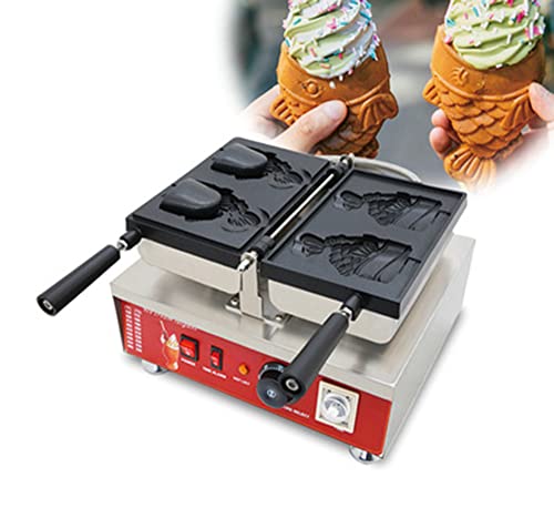  Fish Shape Open Mouth Waffle Maker Taiyaki Machine (110V)