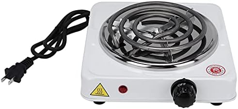  1000W Electric Stove Burners General Mini Portable Heater Heating Plate Household Cooking Appliances Countertop Burners(US Plug)