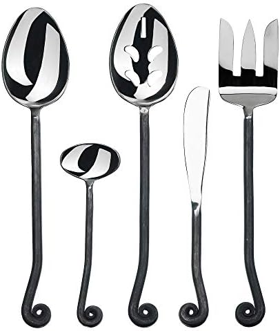  4-Piece Spreader Knife Set-Treble Clef Collection-Polished/Matte Cheese And Butter Spreading Knives