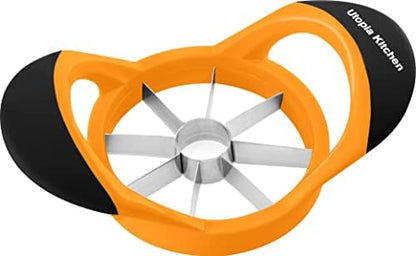 - Apple Corer And Slicer- Fruit Cutter - Apple Divider - Wedger - Stainless Steel Slicer For Fruits - Vegetables- Ergonomic Handle- Easy Grip- 8 Sharp Blade & Slices (Green)