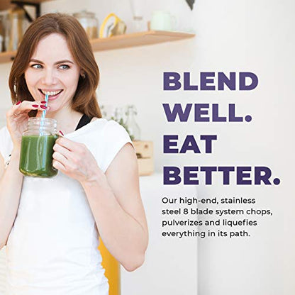  Commercial Blender - 64oz Countertop Blender 1800 Watts - High Performance, High Powered Professional Blender And Food Processor For Smoothies