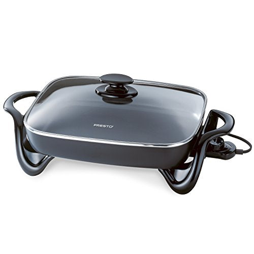 Presto 07073 Electric Tilt-N-fold Griddle, 19", Black & 06852 16-Inch Electric Skillet With Glass Cover