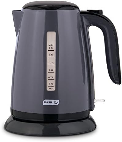 Dash Ash Easy Electric Kettle + Water Heater With With Rapid Boil, Cool Touch Handle, Cordless Carafe + Auto Shut Off For Coffee, Tea, Espresso & More, 57 Oz. / 1.7L - Aqua