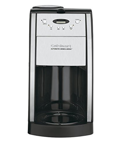 Cuisinart DGB-550BKP1 Automatic Coffeemaker Grind & Brew, 12-Cup Glass, Black And CPT-180P1 Metal Classic 4-Slice Toaster, Brushed Stainless