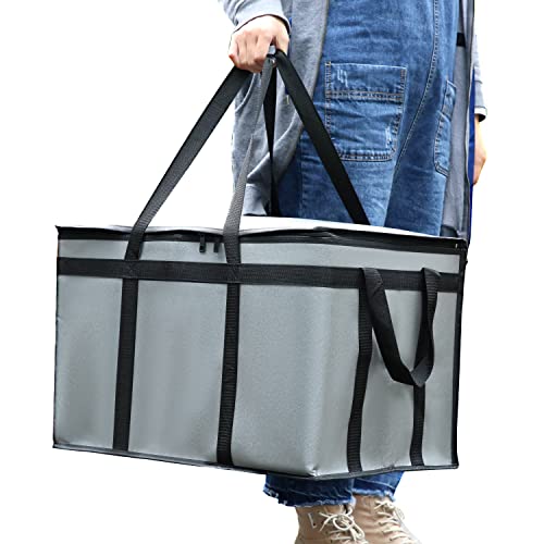  Musbus Premium Insulated Food Delivery Bag 23x14x15 Inches Waterproof Catering Supply Bag For Hot Food Delivery - Premium Food Warmer Bag For Uber Eats And Doordash Food Delivery Heavy Duty
