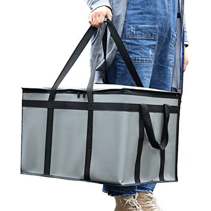  Musbus Premium Insulated Food Delivery Bag 23x14x15 Inches Waterproof Catering Supply Bag For Hot Food Delivery - Premium Food Warmer Bag For Uber Eats And Doordash Food Delivery Heavy Duty