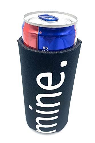  Slim Can Cooler Insulated - 2 Pack - Compatible With White Claw Michelob Ultra Truly - Mine - Black