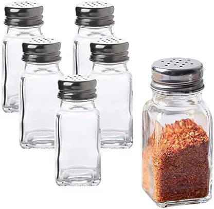  | Stainless Steel Salt And Pepper Shakers Set | 6-Piece Pack | Best For Home Kitchen, Restaurants And Catering
