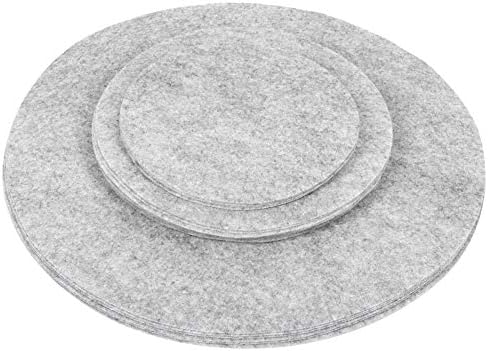  Plate Separators Storage, Set Of 48/24Pcs 3 Different Size, Thick And Premium Soft Felt Plate Dividers For Dish/Coffee Saucers Protecting And Stacking(48Pcs)