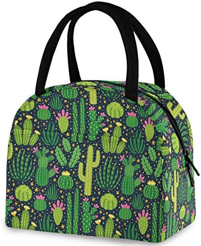 Abstract Giraffes Pattern Reusable Lunch Tote Bag With Front Pocket Zipper Closure Insulated Thermal Cooler Container Bag For Man Women Work Picnic Travel Beach Fishing
