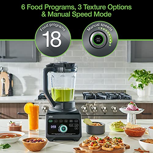 Braun JB9041BK TriForce Power Blender With Smoothie2Go, Black