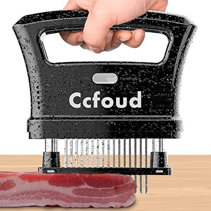  Meat Tenderizer, 48 Stainless Steel Ultra Sharp Needle Blade Tenderizer For Tenderizing Steak, Beef With Cleaning Brush,Durable Baking Kitchen Accessories By Ccfoud