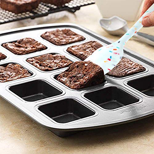  Hebaking Silicone Spatula Set, 6 Piece Heat Resistant Rubber Spatulas Set For Baking Cooking And Mixing Kitchen Utensils Seamless One Piece Spatula With Stainless Steel Core, Nonstick Dishwasher Safe