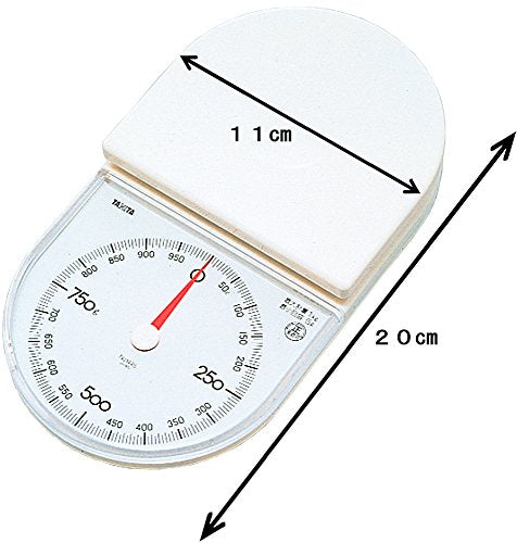  1445-WH Cooking Scale, Kitchen Scale, Cooking, Analog, 2.2 Lbs (1 Kg), Increments Of 0.2 Oz (5 G), White