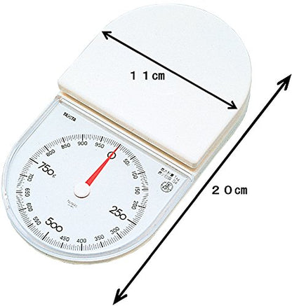  1445-WH Cooking Scale, Kitchen Scale, Cooking, Analog, 2.2 Lbs (1 Kg), Increments Of 0.2 Oz (5 G), White