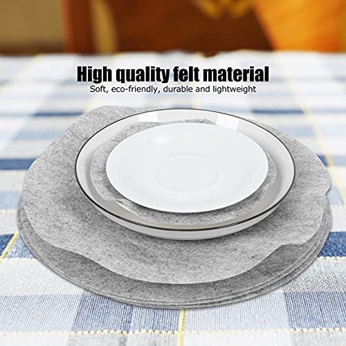 Plate Separators Storage, Set Of 48/24Pcs 3 Different Size, Thick And Premium Soft Felt Plate Dividers For Dish/Coffee Saucers Protecting And Stacking(48Pcs)