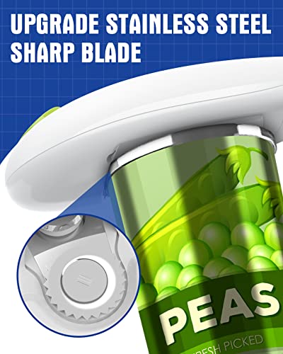  Smooth Edge Electric One-Touch Can Opener, Food-Safe Automatic Can Openers For Kitchen Fits Almost All Can Sizes, Hands Free Battery Can Openers Prime For Seniors With Arthritis