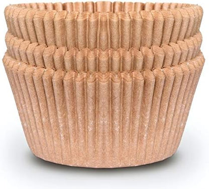  Upcake Liners For Baking - JUMBO Muffin Liners - Extra LARGE Size Giant Baking Cups - THICK White Parchment Natural Wax Paper Baking Cups - Top Bulk Greaseproof Cupcake Wrappers Pan Liners