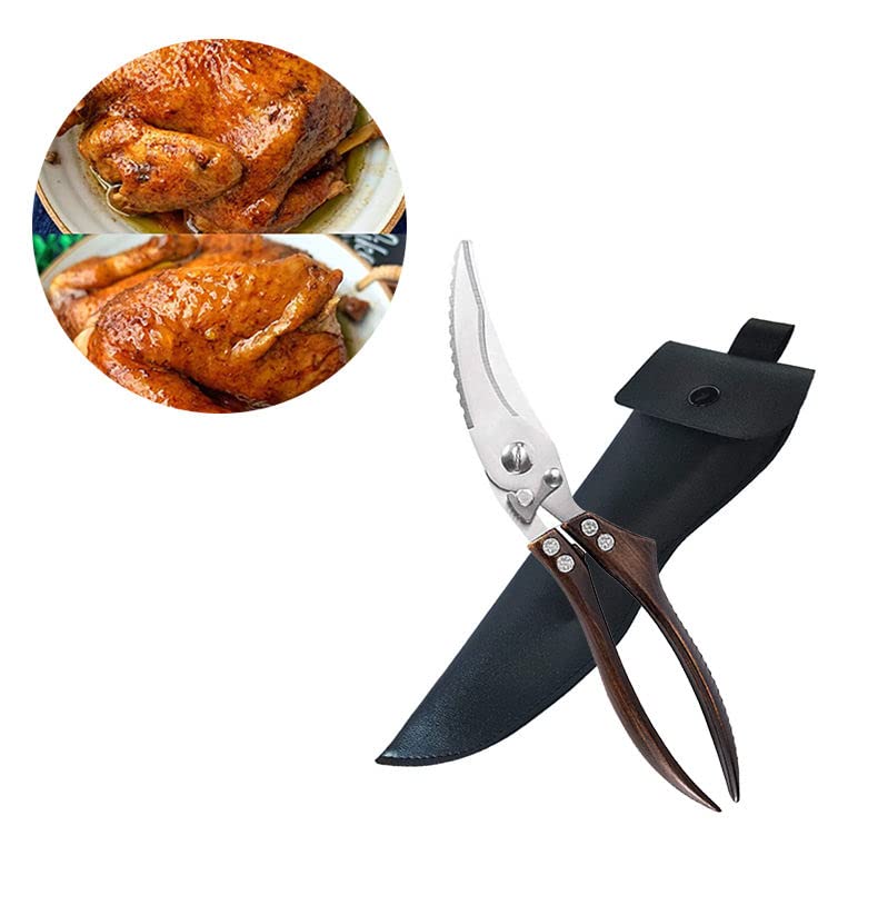  Heavy Duty Kitchen Scissors For Cutting Poultry, Meat, Chicken, Fish, Herbs. Extra Strong Bone Scissors. Heavy-duty Kitchen Scissors With Safety Lock.