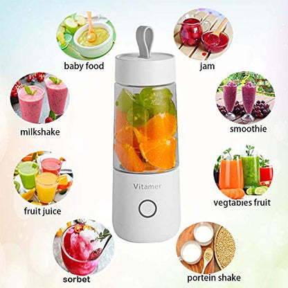  Portable Blender, Mini Blender With USB Charging Function, Mini Blending Juicer For Fruits And Milkshakes, Can Squeeze Juice In 45s, Suitable For Family, Travel, Outdoor, Micro Blender(1 PCS)