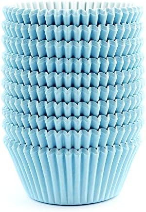  Standard Size Baking Cups Food-Grade Greaseproof Paper Cupcake Liners 200 Pcs (Natural)