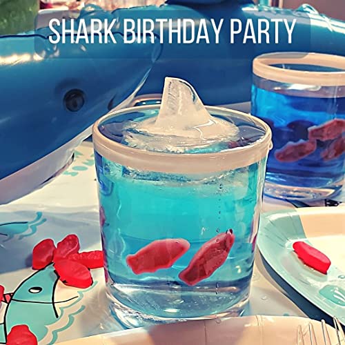  Hark Gifts For Shark Lovers Cool Shark Stuff For Shark Party- Shark Mold Ice Molds Fun Shapes For Shark Theme Birthday Party Supplies - Fun Ice Cube Trays Perfect Funny Shark Fin Craft Ice Cube Molds