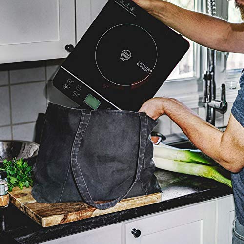 Countertop Induction Burner, Portable Electric Hot Plate, Smart Touch LCD Display, Hassle-Free Temperature Control And Adjustable Timer With Auto Shut Off, Black, One Size