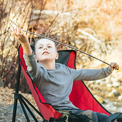  Marshmallow Roasting Sticks 45 Inch 4 Pack Smores Kit - Marshmallows Smores Sticks For Fire Pit Long - Camping Campfire Accessories S'mores Gift Set - Smore Hot Dog Roaster Marshmello Skewers
