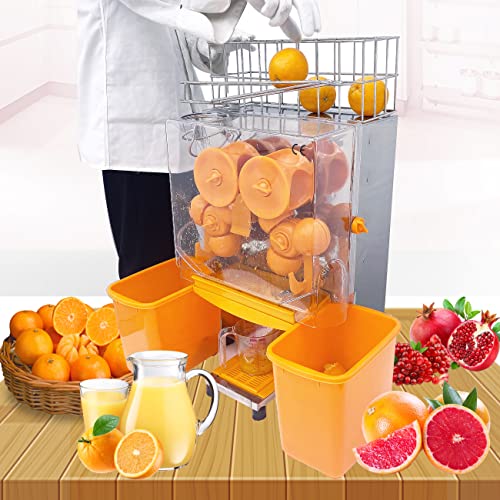  110V Commercial Orange Juicer Machine Electric Citrus Juice Squeezer Lemonade Making Machine With 20-22 Oranges Per Minute For Fresh Fruit Vegetable