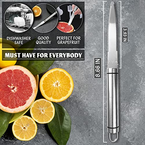  Stainless Steel Grapefruit Knife Curved Knife - Grapefruit Knife Curved Serrated Bread Knife Kitchen Knifes Small Knives Fruit Knife Stainless Steel Chef Kitchen Knife Curved Carving Tool