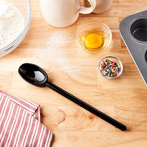  Hell's Tools Hi-Heat Mixing Spoon, 12 Inch, Black
