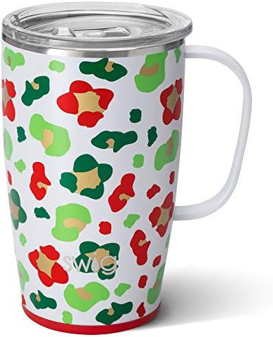  18oz Insulated Coffee Mug With Handle & Lid, Cup Holder Friendly, Dishwasher Safe, Stainless Steel Travel Mugs Insulated For Hot And Cold Drinks (Black Walnut)