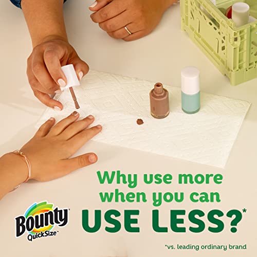  Quick-Size Paper Towels, White, 12 Family Rolls = 30 Regular Rolls (Packaging May Vary)