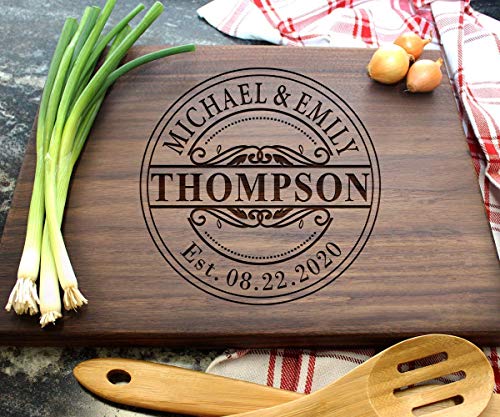  BAYLN Personalized Cutting Boards, Custom Names Board For Wedding, Bridal Shower, Engagement Gifts, Anniversary Gift, Housewarming Gift, Christmas Gifts For Couples, Parents