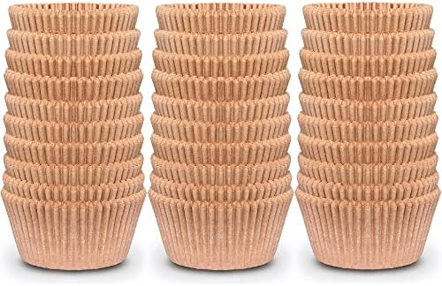  Upcake Liners For Baking - JUMBO Muffin Liners - Extra LARGE Size Giant Baking Cups - THICK White Parchment Natural Wax Paper Baking Cups - Top Bulk Greaseproof Cupcake Wrappers Pan Liners
