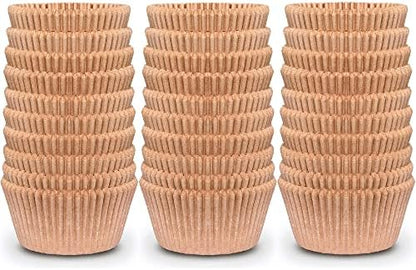  Upcake Liners For Baking - JUMBO Muffin Liners - Extra LARGE Size Giant Baking Cups - THICK White Parchment Natural Wax Paper Baking Cups - Top Bulk Greaseproof Cupcake Wrappers Pan Liners