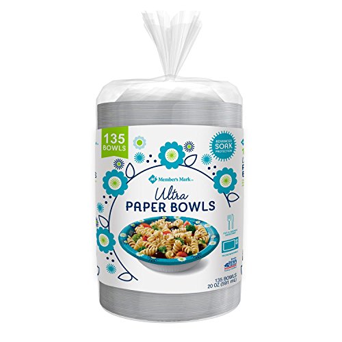  Member's Mark Ultra Paper Bowl, 20 Oz. (135 Ct.)