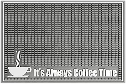  Offee Mat Rubber Backed Absorbent Hide Stain Dish Drying Mat/Dish Mat For Coffee Bar Accessories Fit Under Coffee Pot Espresso And Protect Kitchen Counter From Coffee Machine Mess